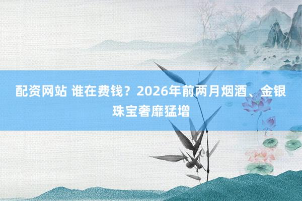 配资网站 谁在费钱？2026年前两月烟酒、金银珠宝奢靡猛增