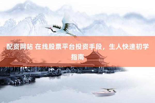 配资网站 在线股票平台投资手段，生人快速初学指南